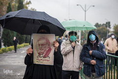 تجمع محکومیت ترور شهید محسن فخری‌زاده مقابل مجلس