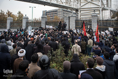 تجمع محکومیت ترور شهید محسن فخری‌زاده مقابل مجلس