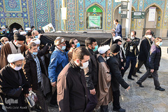 مراسم تشییع پیکر مرحوم آیت الله محدتقی مصباح یزدی در آستان مقدس عبدالعظیم حسنی(ع)