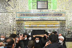 مراسم تشییع پیکر مرحوم آیت الله محدتقی مصباح یزدی در آستان مقدس عبدالعظیم حسنی(ع)