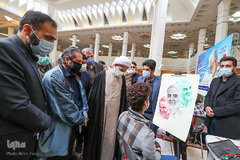 بداهه نگاری مشق سلیمانی در حرم شاهچراغ(ع)