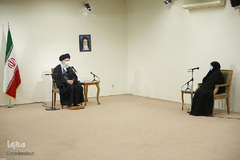 دیدار خانواده شهید فخری‌زاده با رهبر انقلاب