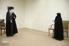 دیدار خانواده شهید فخری‌زاده با رهبر انقلاب