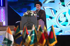 حجت‌الاسلام سیدسعیدرضا عاملی در مراسم افتتاحیه سی‌وهفتمین دوره مسابقات بین‌المللی قرآن جمهوری اسلامی ایران