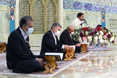 ترتیل‌خوانی در حرم حضرت معصومه(س)