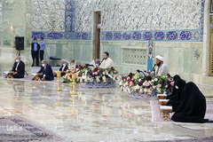 ترتیل‌خوانی در حرم حضرت معصومه(س)