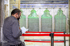 ترتیل خوانی قرآن کریم در حرم حضرت عبدالعظیم (ع)