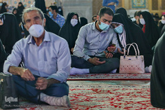 آستان منور حضرت معصومه(س) در شب میلاد کریم اهل بیت، امام حسن(ع)