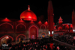 مراسم احیای شب قدر نوزدهم رمضان در حرم مطهر و نورانی مولای متقیان، حضرت علی(ع)