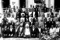 آیت الله شیخ جواد فومنی حائری در جمع دوستداران و اهالی میدان خراسان