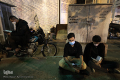 مراسم معنوی احیای شب قدر بیست و یکم ماه مبارک رمضان در میدان فلسطین