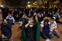 مراسم معنوی احیای شب قدر بیست و یکم ماه مبارک رمضان در میدان فلسطین