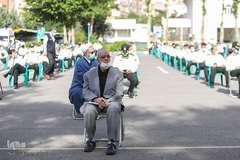 حبیب مهکام در اختتامیه محافل انس با قرآن ماه مبارک رمضان سازمان عقیدتی سیاسی فرماندهی انتظامی تهران بزرگ