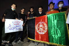 مراسم یادبود قربانیان حادثه تروریستی مدرسه دخترانه سیدالشهدای کابل در میدان آزادی