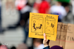 تظاهرات در ونکوور، کانادا برای اعلام همبستگی با مردم مظلوم فلسطین