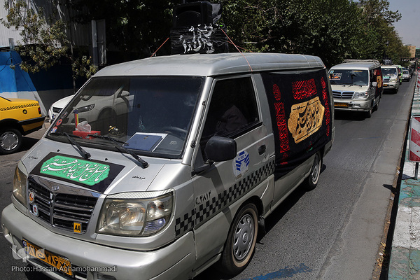 دسته عزاداران حسینی تاکسی رانان شهر تهران