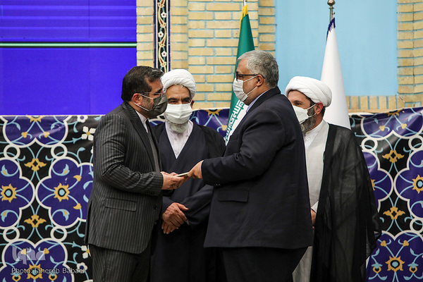 آیین تکریم و معارفه ابوذر ابراهیمی ترکمان و حجت‌الاسلام و المسلمین محمدمهدی ایمانی‌پور