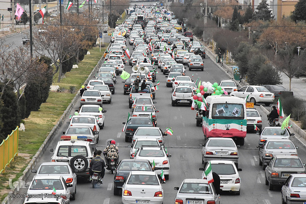 راهپیمایی خودرویی 22 بهمن 1400 - سمنان