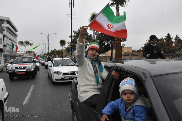 راهپیمایی خودرویی 22 بهمن 1400 - سمنان