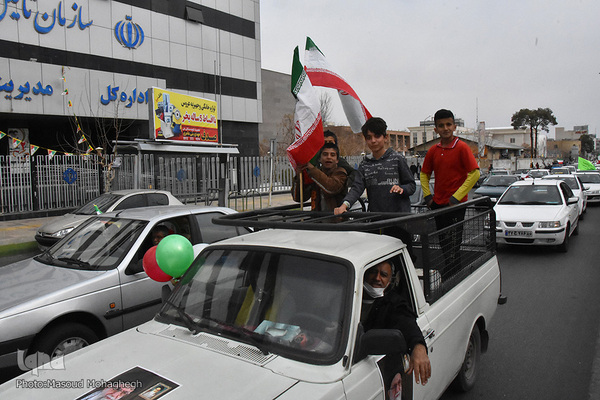 راهپیمایی خودرویی 22 بهمن 1400 - سمنان