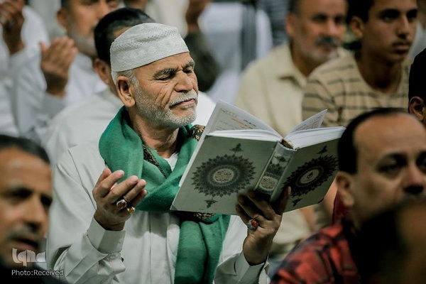 جزءخوانی قرآن کریم در آستان مقدس علوی