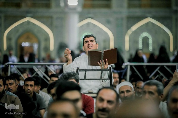 جزءخوانی قرآن کریم در آستان مقدس علوی