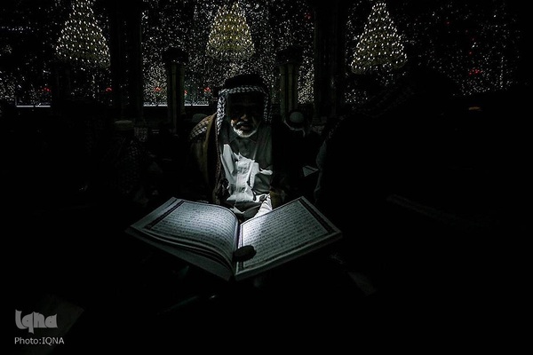 مراسم جز خوانی قرآن در حرم مطهر امام علی (ع)