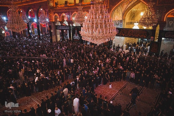 مراسم عزاداری سالروز شهادت امام  علی (ع) در حرم امام حسین (ع)