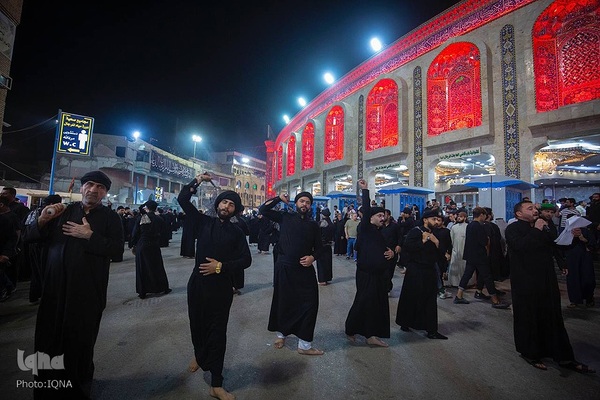 مراسم عزاداری سالروز شهادت امام  علی (ع) در حرم امام حسین (ع)