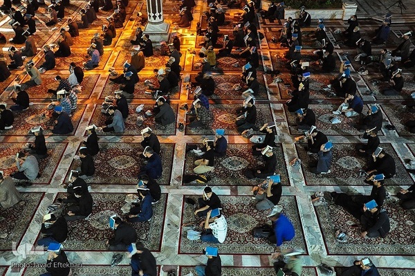 مراسم احیای شب بیست و سوم ماه مبارک رمضان در زیارتگاه آیت‌الله شهید سید حسن مدرس(ره) در کاشمر 