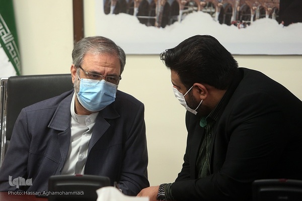 حمید مجیدی‌مهر، رئیس مرکز امور قرآنی سازمان اوقاف و امور خیریه و علی سرابی، قائم مقام شورای عالی قرآن