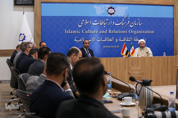 دیدار حجت‌الاسلام والمسلمین ایمانی‌پور، با وزیر فرهنگ، گردشگری و آثار باستانی عراق