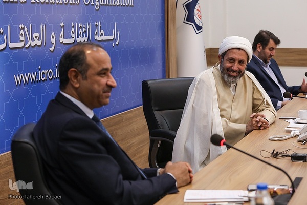 دیدار حجت‌الاسلام والمسلمین ایمانی‌پور، با وزیر فرهنگ، گردشگری و آثار باستانی عراق