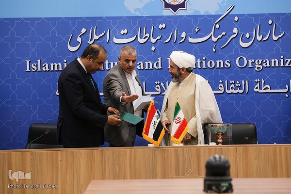 دیدار حجت‌الاسلام والمسلمین ایمانی‌پور، با وزیر فرهنگ، گردشگری و آثار باستانی عراق