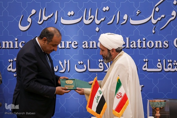 دیدار حجت‌الاسلام والمسلمین ایمانی‌پور، با وزیر فرهنگ، گردشگری و آثار باستانی عراق