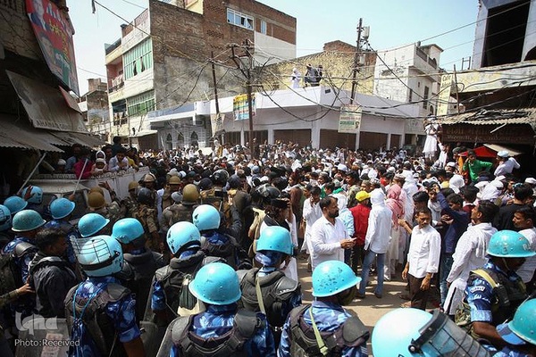 اعتراض مسلمانان به هتک حرمت ساحت مقدس پیامبر اکرم (ص) در شهرهای مختلف هند