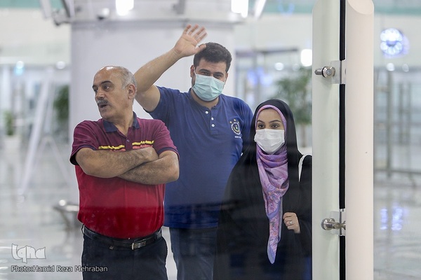 در حاشیه مراسم بدرقه اولین کاروان حجاج ایرانی