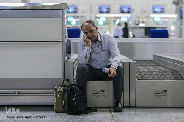 در حاشیه مراسم بدرقه اولین کاروان حجاج ایرانی