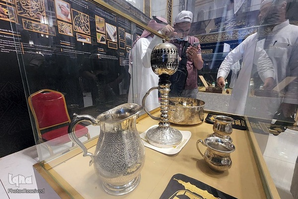 نمایشگاه بافت پرده کعبه در مکه مکرمه