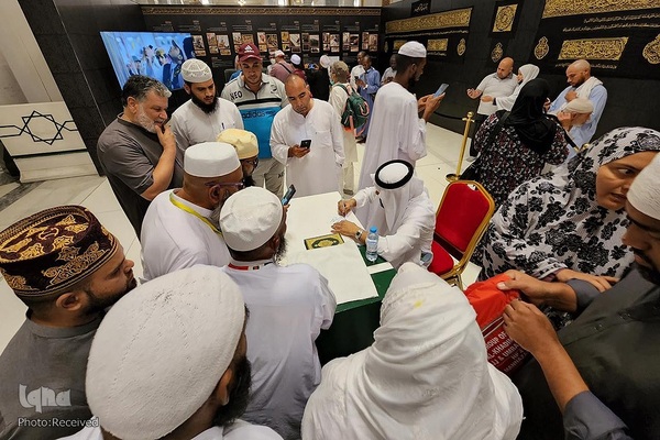 نمایشگاه بافت پرده کعبه در مکه مکرمه