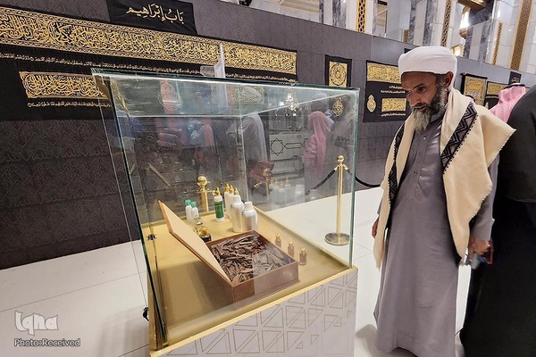 نمایشگاه بافت پرده کعبه در مکه مکرمه