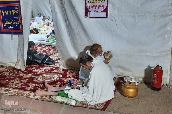 دعای عرفه حجاج ایرانی در صحرای عرفات