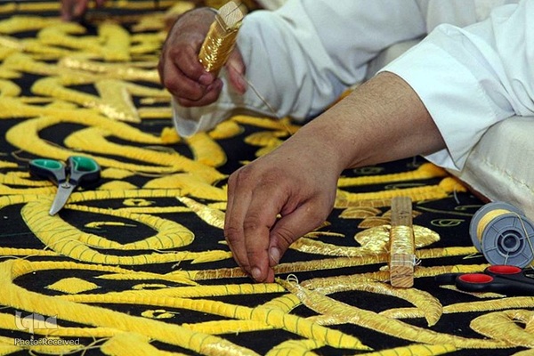 اتمام عملیات دوخت پرده کعبه