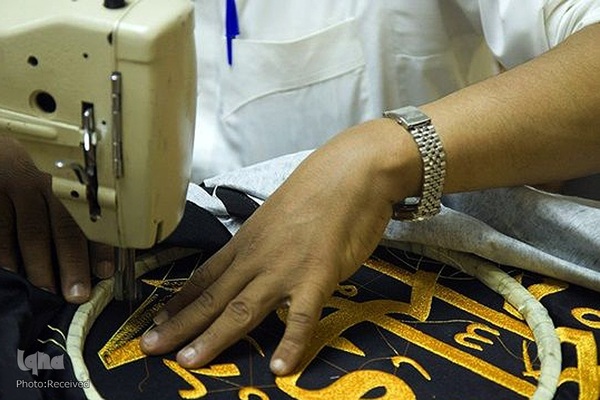 اتمام عملیات دوخت پرده کعبه