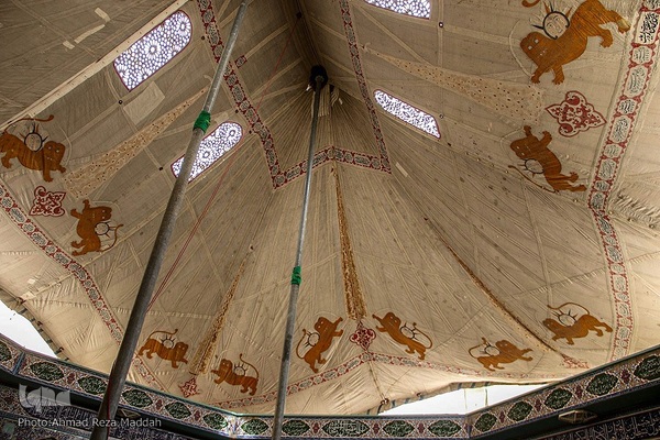 برپایی خیمه‌های عزا در زرقان استان فارس‎‎