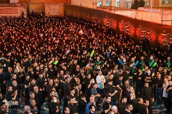 عزاداری شب ششم محرم حسینیه اعظم زنجان‎‎