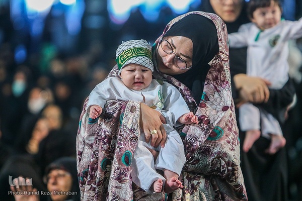 حسینیه ایران؛ سوگواره شیرخوارگان حسینی در حرم عبد‌العظیم حسنی