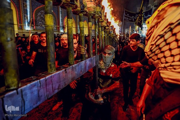 مراسم شب عاشورای حسینی در نجف