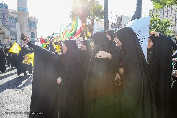 تجمع ضد صهیونیستی در میدان فلسطین