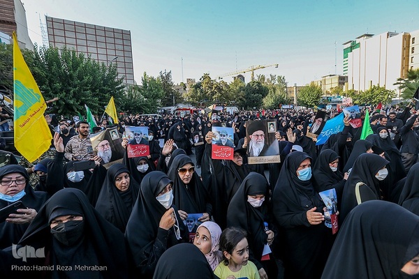 تجمع ضد صهیونیستی در میدان فلسطین